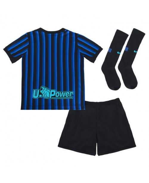 Günstige Inter Milan Heimtrikotsatz Kinder 2025-26 Kurzarm (+ Kurze Hosen)